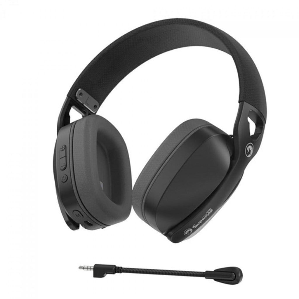 Marvo Pulz 70W Gaming Headset – Tri-Mode, Wireless, Bluetooth, USB, 40mm Drivers, Black