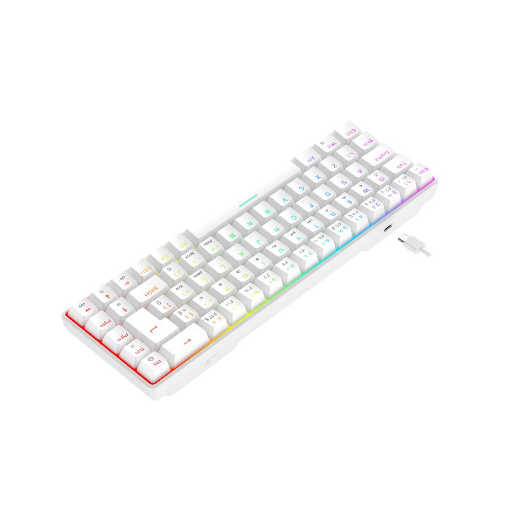 Hyrax Thunder Pro 65% Mechanical Gaming Keyboard – RGB, Huano Switch, ABNT2