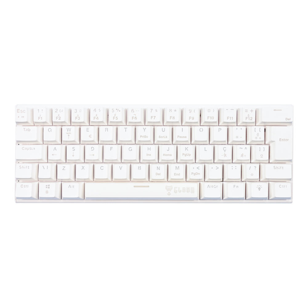 Teclado Mecânico CLAMN Night Walker CL-TK76 RGB - Branco