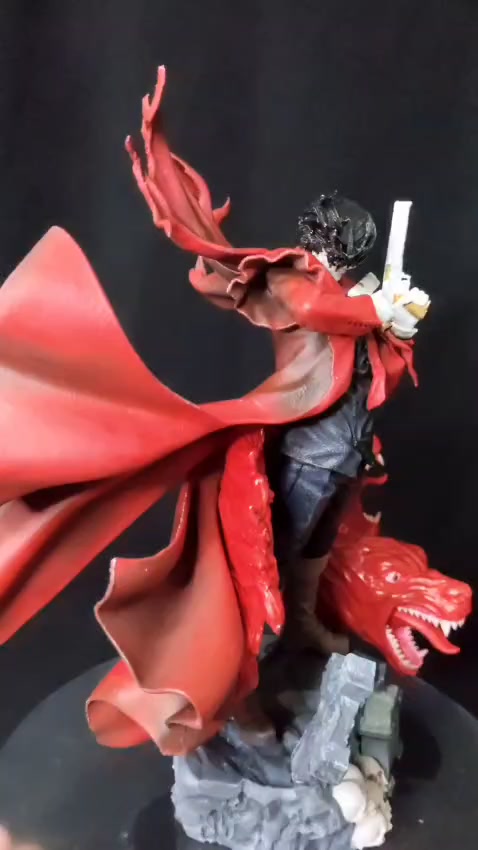 Alucard Hellsing Action Figure – 25cm, 1:9 Scale, 3D Printed Collectible