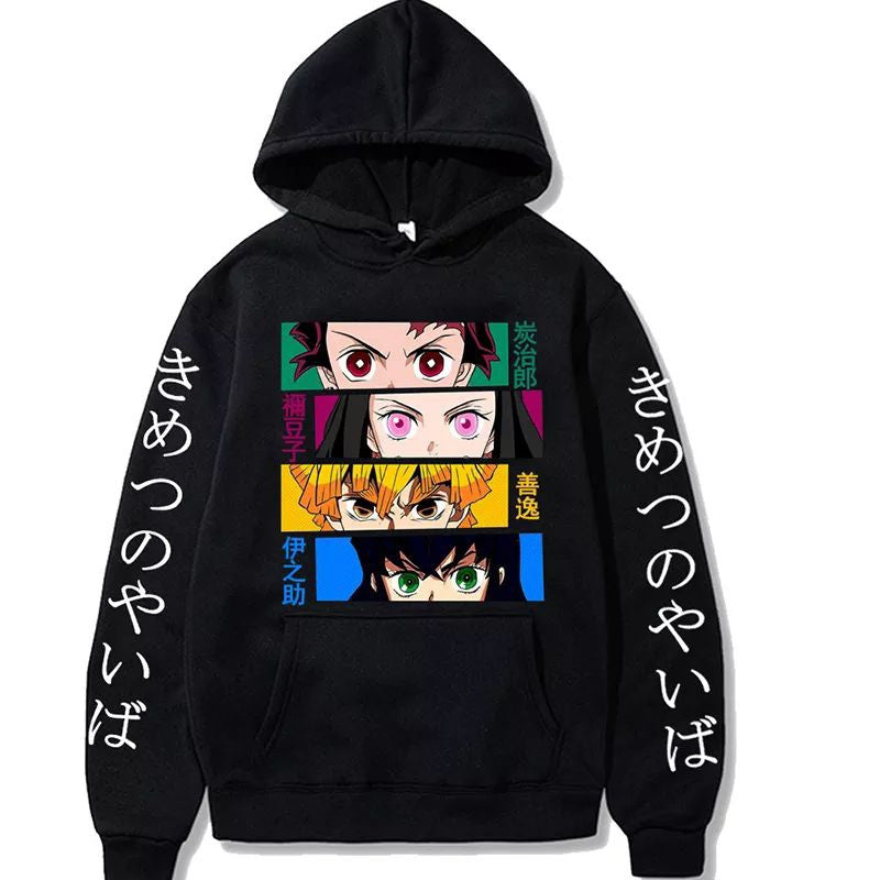 Demon Slayer Kimetsu No Yaiba Anime Hoodie – Harajuku Style