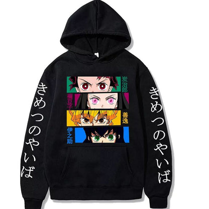 Demon Slayer Kimetsu No Yaiba Anime Hoodie – Harajuku Style