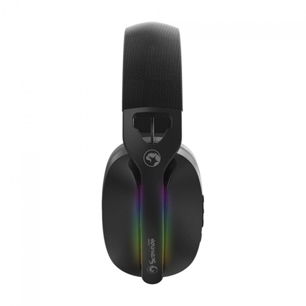 Marvo Pulz 70W Gaming Headset – Tri-Mode, Wireless, Bluetooth, USB, 40mm Drivers, Black
