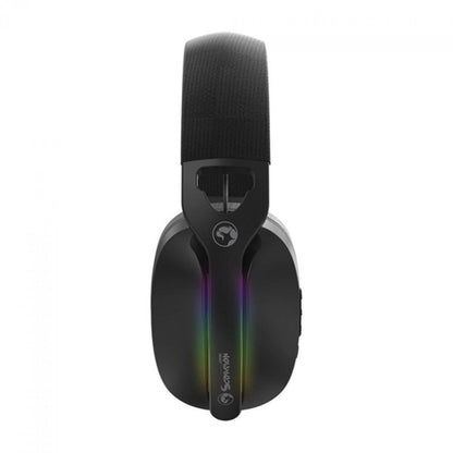 Marvo Pulz 70W Gaming Headset – Tri-Mode, Wireless, Bluetooth, USB, 40mm Drivers, Black