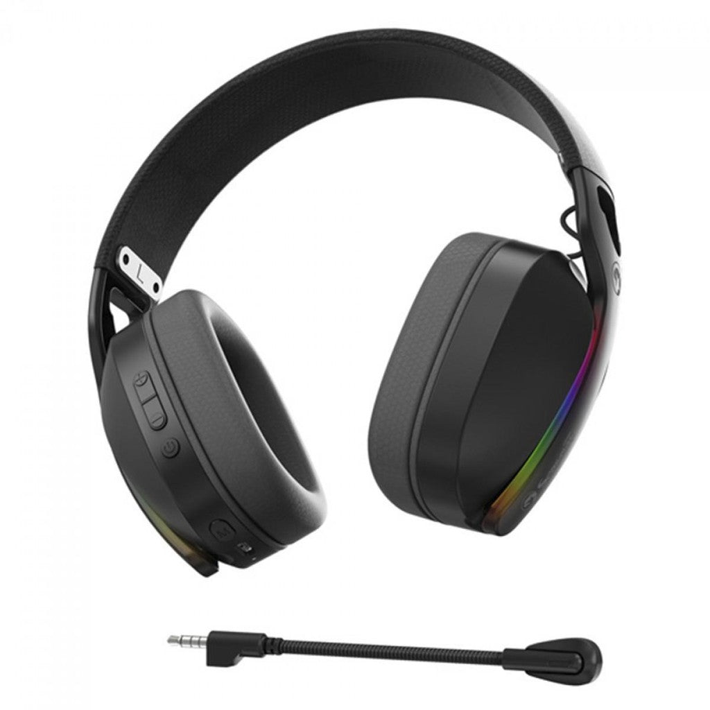 Marvo Pulz 70W Gaming Headset – Tri-Mode, Wireless, Bluetooth, USB, 40mm Drivers, Black
