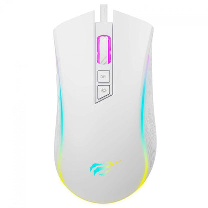 Havit MS1034 Gaming Mouse – RGB, 4800 DPI, USB, 7 Buttons, White
