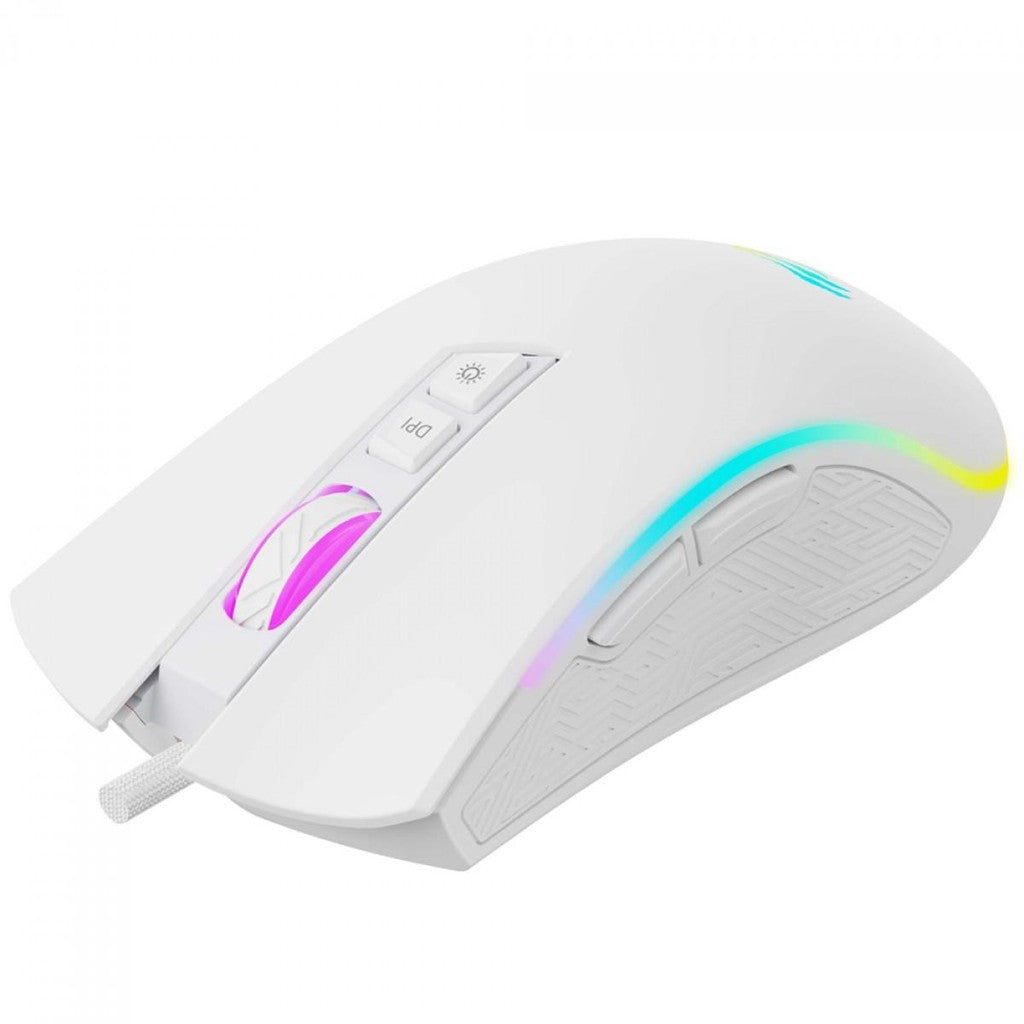 Havit MS1034 Gaming Mouse – RGB, 4800 DPI, USB, 7 Buttons, White