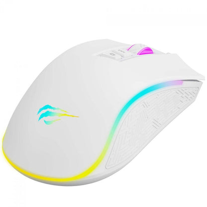 Havit MS1034 Gaming Mouse – RGB, 4800 DPI, USB, 7 Buttons, White