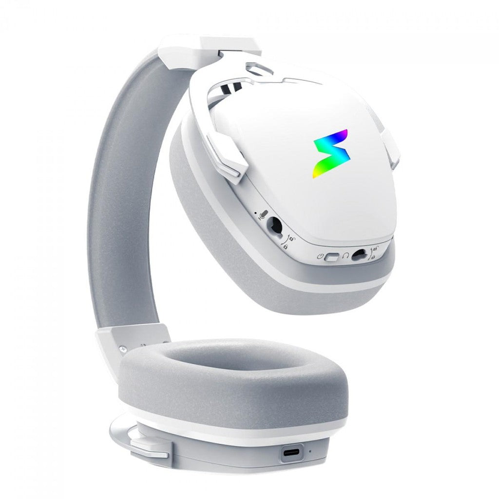 SuperFrame Wind Gaming Headset – RGB, Wireless, 50mm Drivers, White (SF-HS-WD7WRU)