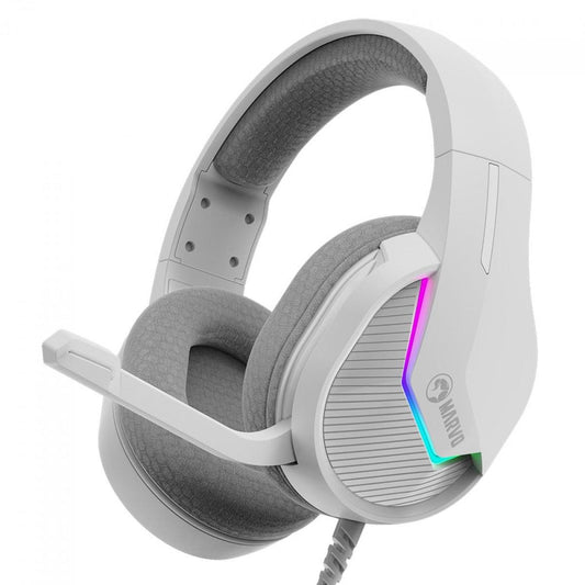 Marvo H8618 Gaming Headset – RGB, USB, 50mm Drivers, White