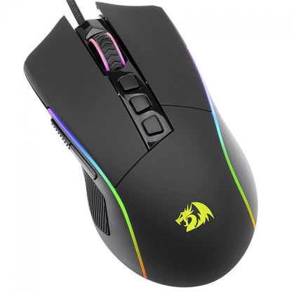 Mouse Gamer Redragon Plank RGB, 16000 DPI, 9 Botões Programáveis, Black, M812-RGB