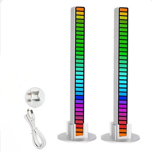 RGB Sound Reactive LED Bar – Music Rhythm Light, Decorative for Gaming, Car, Sports, Leisure (C9)