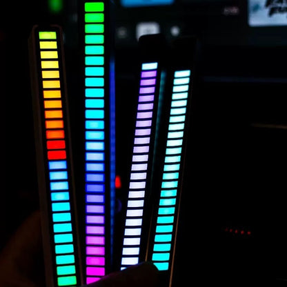 RGB Sound Reactive LED Bar – Music Rhythm Light, Decorative for Gaming, Car, Sports, Leisure (C9)