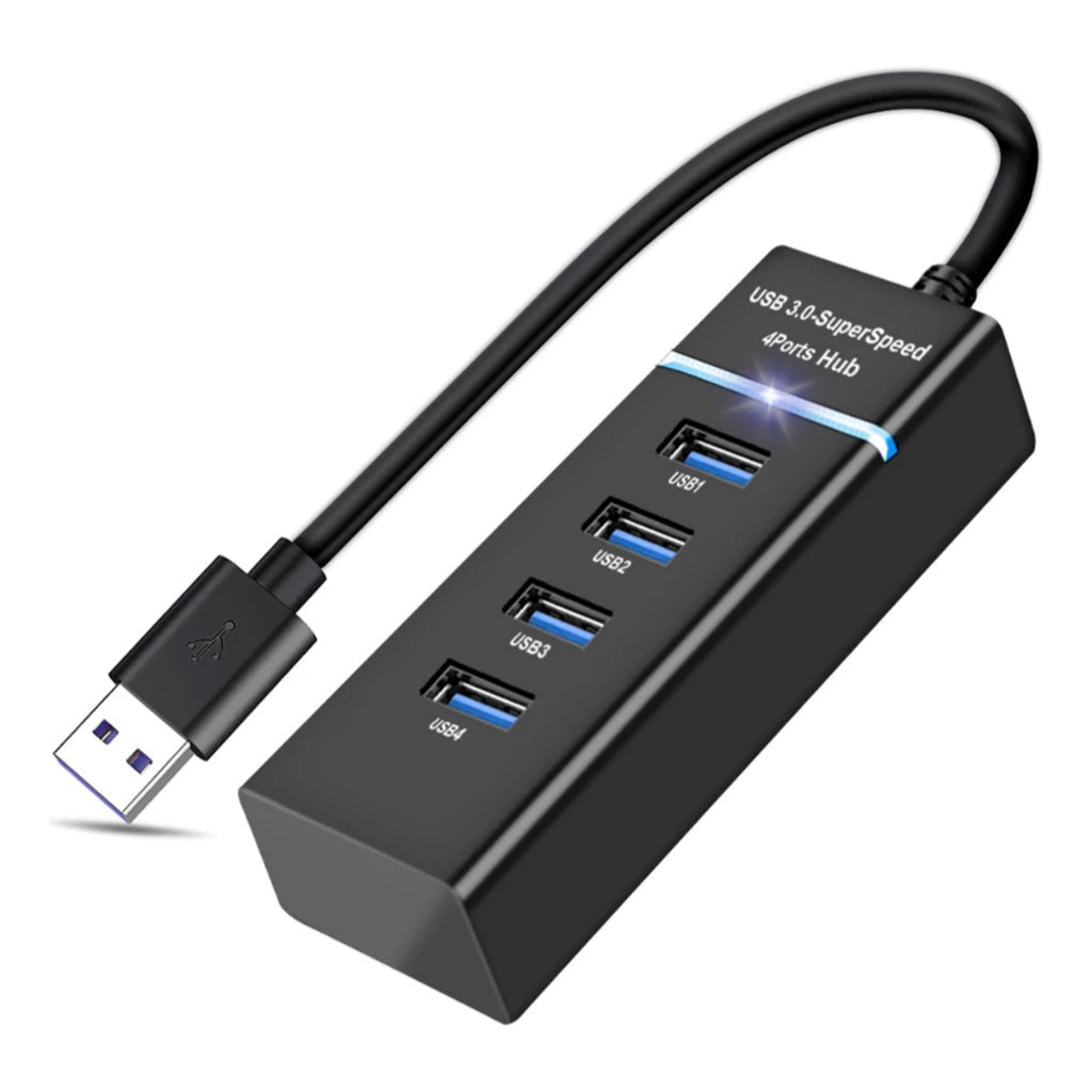 USB 3.0 Hub Adapter – 4/7 Ports, High Speed 5Gbps, for PC, Keyboard, Flash Drive