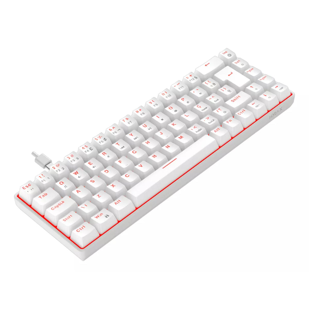 Hyrax Thunder Pro 65% Mechanical Gaming Keyboard – Red LED, Huano Switch, ABNT2