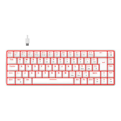 Hyrax Thunder Pro 65% Mechanical Gaming Keyboard – Red LED, Huano Switch, ABNT2