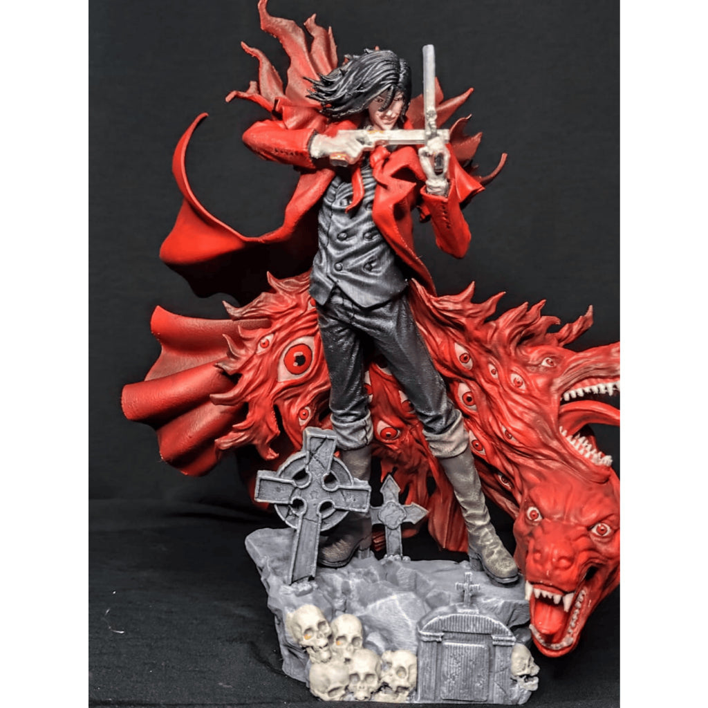 Alucard Hellsing Action Figure – 25cm, 1:9 Scale, 3D Printed Collectible