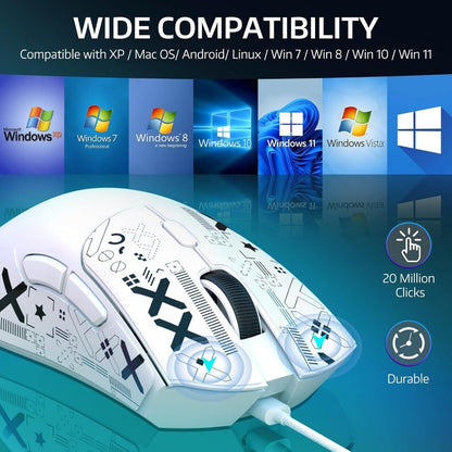 Attack Shark R1 Mouse with PAW3311 Sensor Three-mode Wireless Bluetooth Gaming Mouse Customizable