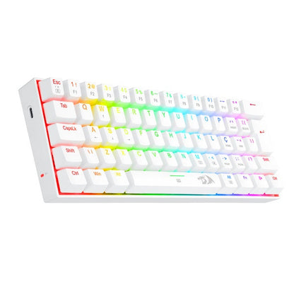 Dragonborn 60% Mechanical Gaming Keyboard – RGB, Blue Switch, ABNT2, White