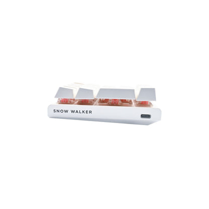 Teclado Mecânico CLAMN Night Walker CL-TK76 RGB  - Branco